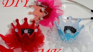 МК Корона из глиттерного фоамирана \DIY Crown for girls\ Corona para las niñas