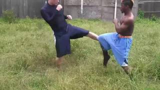 Whiteboy wins violent street fight