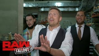 The Miz and The Miztourage say "hi" to Roman Reigns: Raw Fallout, Jan. 8, 2018