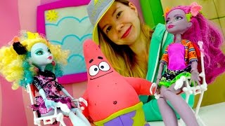 Видео для девочек. Куклы Монстер Хай:  Лагуна и Марисоль