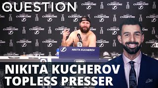 Stanley Cup: Shirtless Nikita Kucherov bashes Canadiens fans