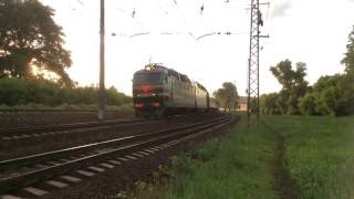 ЧС7-283 с пассажирским поездом 083С Москва-Адлер, онлайн съёмка, живое видео.