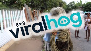 Rastaman with 40-year-old dreadlocks || ViralHog