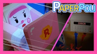 33.Amber's laptop : topsy turvy Power outage! | Paper POLI [PETOZ] | Robocar Poli Special