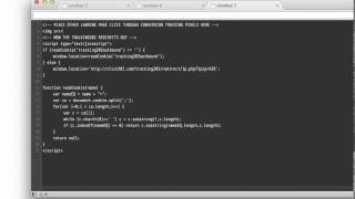 Prosper202 Tutorial: Step 6 Getting Simple Landing Page Codes For Javascript Redirect