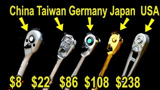 Best Ratchet (1/4 Inch)? Titanium Prototype vs Snap On, Icon, Proto, GearWrench, Mac Tools, Nepros