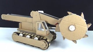 How to make a Bucket Wheel Excavator from Cardboard