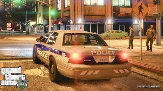 GTA 5 MODS LSPDFR 827 - CVPI NIGHT PATROL!!! (GTA 5 REAL LIFE PC MOD)