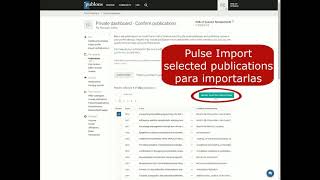 Publons: importar artículos