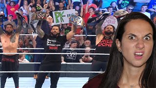 Boo!!! The USOS are the new UNIFIED TAG TEAM CHAMPIONS! With help from Roman Reigns@
