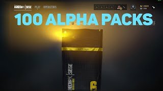 Rainbow Six Siege - 100 Alpha Pack Case Opening (LEGENDARY LOOT)