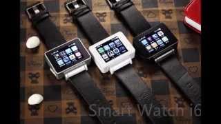 2014 Newest GSM Quadband Smart Watch Phone i6s Leather Wristwatch with Bluetooth