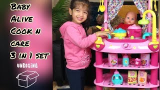 Baby Alive Cook and Care 3 in 1 set | Pretend Play