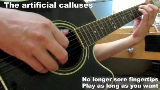 windflowers / guitar (using the artificial calluses)