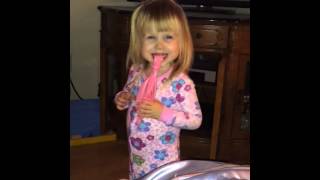 Phoebe Jo Blowing Up a Balloon