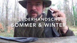 BW-Lederhandschuhe (Sommer- und Winter-Ausführung)