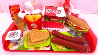 Cheeseburger Frites Sandwich Repas Jeu d’Imitation