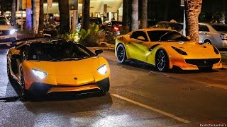 Supercars in Cannes 2016 - VOL. 6 (F12 TDF, 3x Aventador SV, Brabus GL700, 458 Speciale)