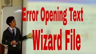Error Opening Text Wizard File SPSS