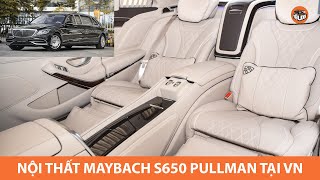 ĐỘT NHẬP nội thất 3 khoang CỰC ĐỈNH của Mercedes Maybach S650 Pullman 2020 50 tỷ đầu tiên tại VN