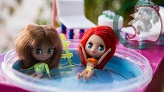 Как сделать бассейн для куклы. How to make a pool for dolls. Cómo hacer una piscina para muñecas.
