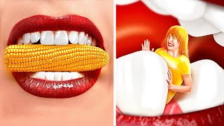 KAMU ADALAH YANG KAMU MAKAN! || Trik Makanan Lezat oleh 123 GO Like!
