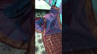 100% pure  silk by silk gadowal contrast blouse pic