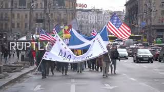Ukraine: Foreign nationals join Kiev 'International Unity March' amid Russia tensions
