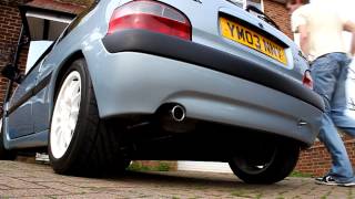 Citroen Saxo VTS Scorpion Saxsport decat exhaust sound test 2 LOUD