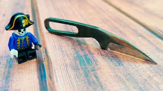 Making a Skeleton Pocket Knife from a Metal File Knife Making