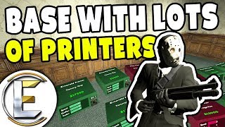 Base With Lots Of Printers - GMOD DarkRP (Stealing Money Printers)