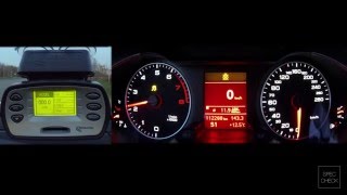 Audi A4 B8 1.8 tfsi multitronic 0-100 racelogic acceleration, 402m