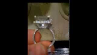 Big princess cut Diamond engagment ring