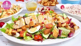 გემრიელი სალათები ქათმის ფილეთი - salatebi qatmis fileti / Easy Chicken Salad Recpe