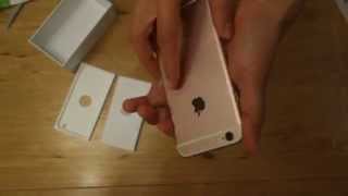 Распаковка iPhone 6S розовое золото