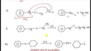 REACTION OF ETHER WITH ANHYDROUS HI | properties of ether | neeraj dibey