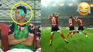 ردة فعل كريستيانو رونالدو بعد إحتفال لاعبي نجوم الدوري الكوري على طريقته