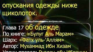1336 Каково постановление опускания одежды ниже щиколоток