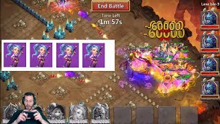 4 TOTAL GunSlingers Lava 3 INSANELY FAST WOW Castle Clash