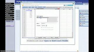 StatCrunch-Mean,Median, Mode