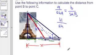 "Two Triangle" Trigonometry Problems