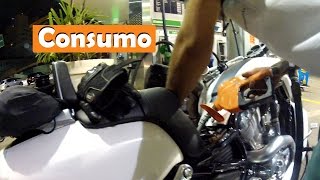 Escape na Cidade - Qual o consumo da V-Rod Muscle - VRSCF