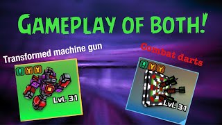 Pixel Gun 3d combat darts and transformed machine gun review