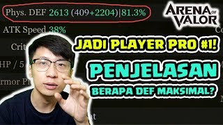 Jadi Player Pro #1! Berapa Def Maksimal di AOV? Kalau kena Armor Pierce Gimana? - Arena of Valor