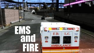 GTA IV: *NEW Mod* EMT & Fire Script - Ambulance + Firetruck!