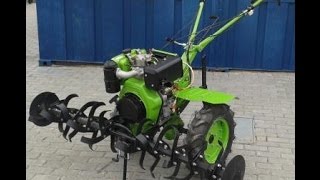 Купить Мотоблок Аврора-135Е дизельный со стартером и фрезой minitrak.com.ua