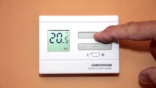 Computherm Q3 Q3RF (megújult külsővel) videobemutató - 05 A kívánt hőmérséklet beállítása