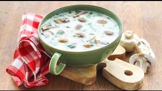 Суп из фасоли с грибами