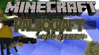 Minecraft| DINOSAUR MOD Review! (DINOSAUR DIMENSION, FOSSILS, PALEOCRAFT MOD)
