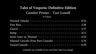 [ToV: DE] Combat Primer - Yuri Lowell